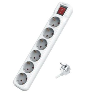 ΠΟΛΥΠΡΙΖΟ 6 ΘΕΣΕΩΝ ΜΕ ΚΑΛΩΔΙΟ ΚΑΙ ΔΙΑΚΟΠΤΗ 3X1,5MM 1,5M ΜΕ ΠΡΟΣΤΑΣΙΑ ΕΠΑΦΩΝ