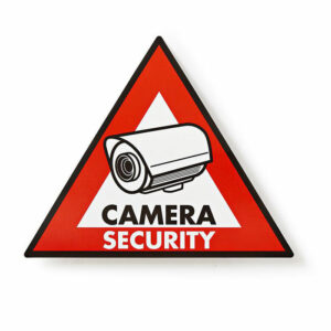 Αυτοκόλλητο CAMERA SECURITY 148x123mm.NEDIS STCKWC105(5TEM)