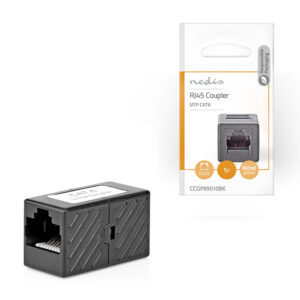 NEDIS CCGB89000BK Μούφα CAT5e RJ45.233-1063