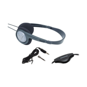 Panasonic Ακουστικά Stereo RP-HT090 3.5mm Κατάλληλο Για Τηλεοράσεις Με Μήκος Καλωδίου 5m Γκρι