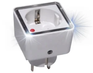 ADAPTOR ΣΟΥΚΟ ΣΕ 1 ΣΟΥΚΟ ΜΕ ΦΩΤΑΚΙ ΝΥΚΤΟΣ 4 LED SL34101F SFL