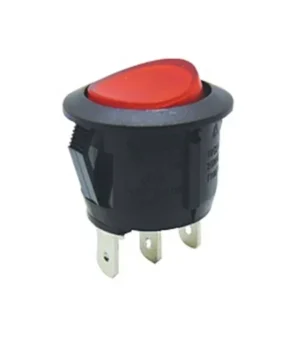 ΔΙΑΚΟΠΤΗΣ ROCKER Φ23 3P ΜΕ ΛΥΧΝΙΑ ON-OFF 10A/250V ΚΟΚΚΙΝΟΣ RK2-13C 1Χ1N B/R SOKEN