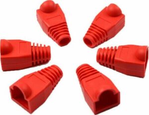 ANGA PS-N075R6 ΚΟΚΚΙΝΟ ΓΙΑ CAT6  ΠΡΟΣΤΑΤΕΥΤΙΚΟ ΚΑΛΥΜΜΑ