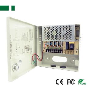 ANGA CP1209-5A-4  12V / 5A / 60W Σταθεροποιημένο τροφοδοτικό, 4 εξόδων,  METAΛΛΙΚΟ ΚΟΥΤΙ